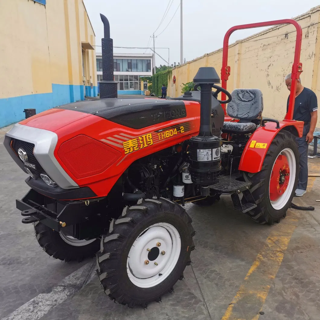 Agricultural Machine 4X4 Wheel 60HP Compact Mini Tractor Garden Farm Tractor with Accessories